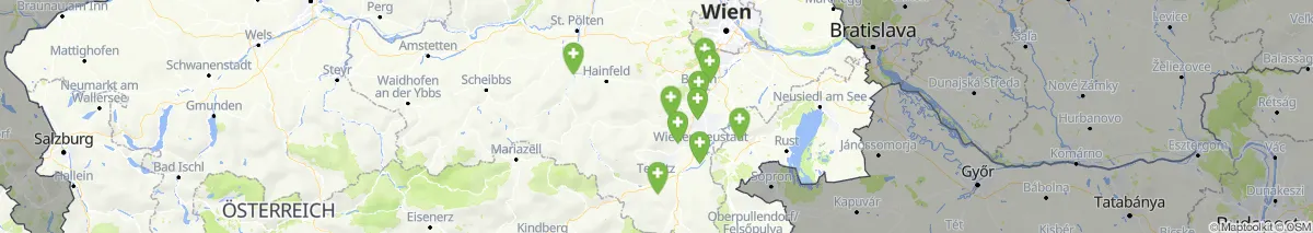 Kartenansicht für Apotheken-Notdienste in der Nähe von Waidmannsfeld (Gemeinde, Niederösterreich) (418)
